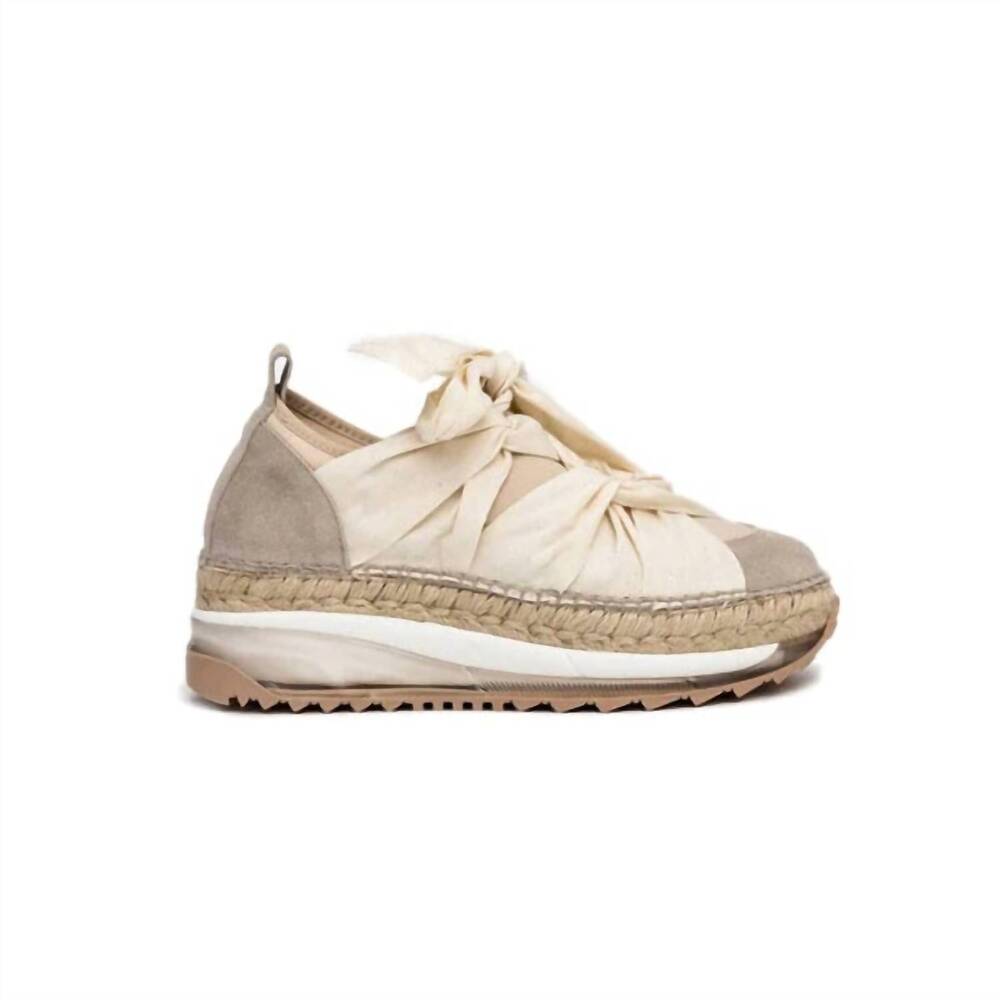 NEW ATELIERS women’s sneaker espadrille in morrissey cream